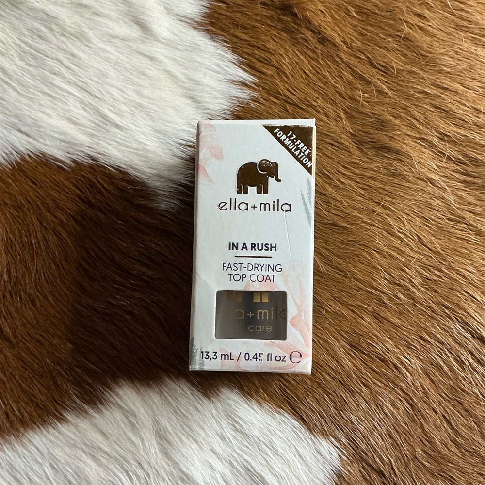 ella+mila In a Rush Fast - Dry Top Coat Nail Polish with High Glossy Shine C2